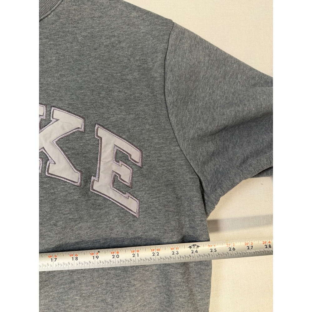 Parke Women Oversized Mock Neck Sweatshirt Charcoal Grey Varsity Logo L/XL - Picture 5 of 6